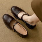 Classic Comfort Mary Janes Made Of Leather