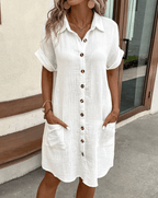 Lucette | Button Shirt Dress