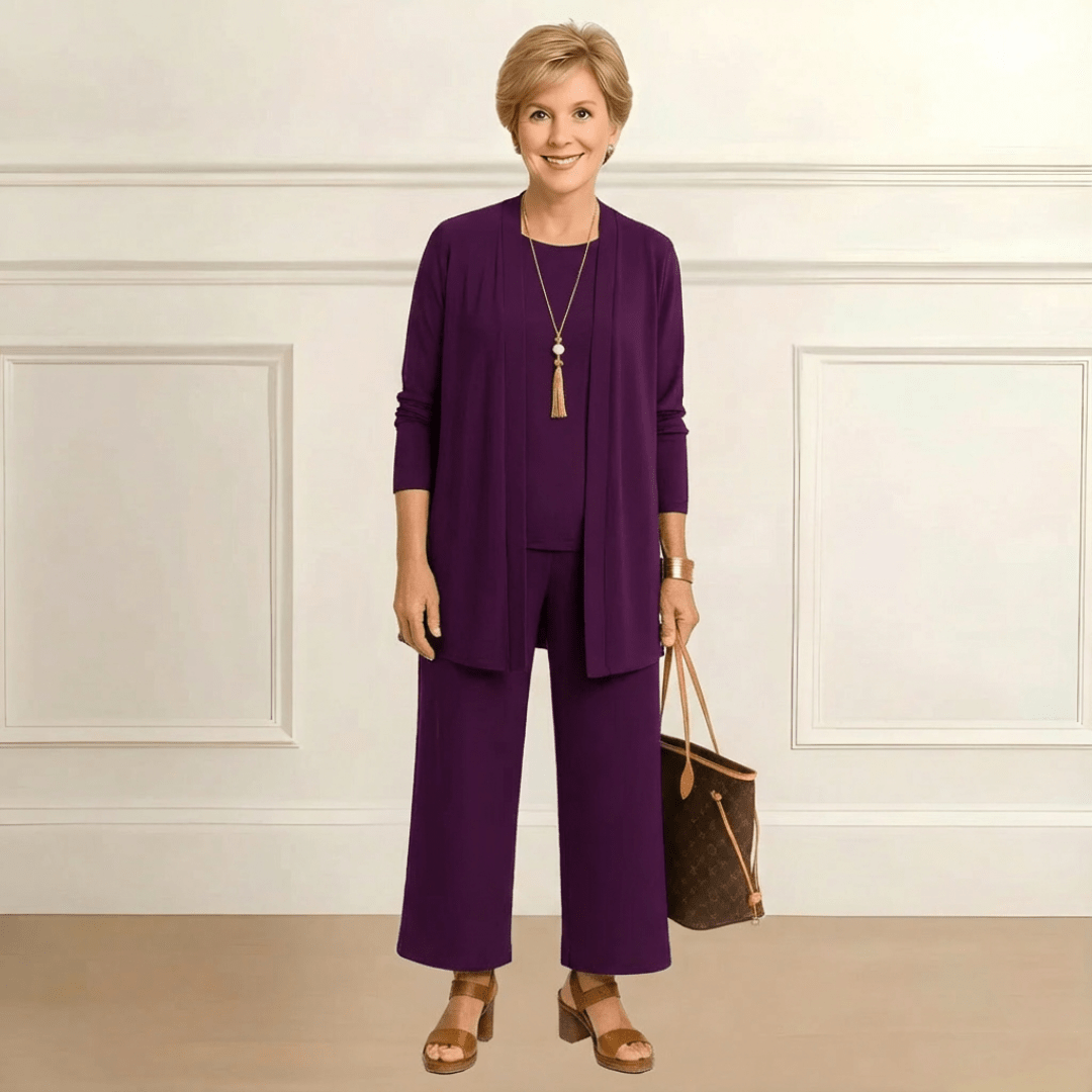 Rosy Cardigan, Top & Pants Set Bestseller